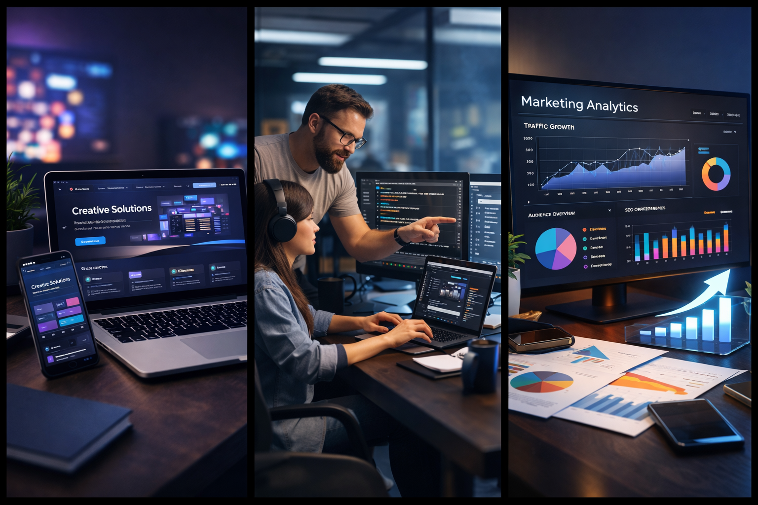 E‑commerce website mockup
